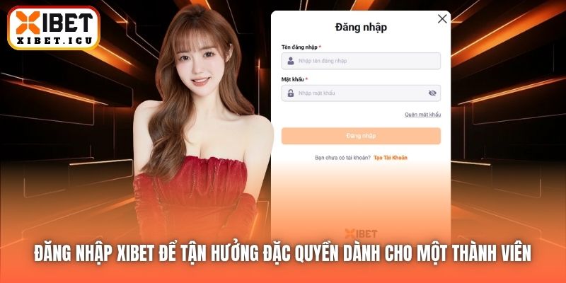 Đăng nhập Xibet để tận hưởng đặc quyền dành cho một thành viên 